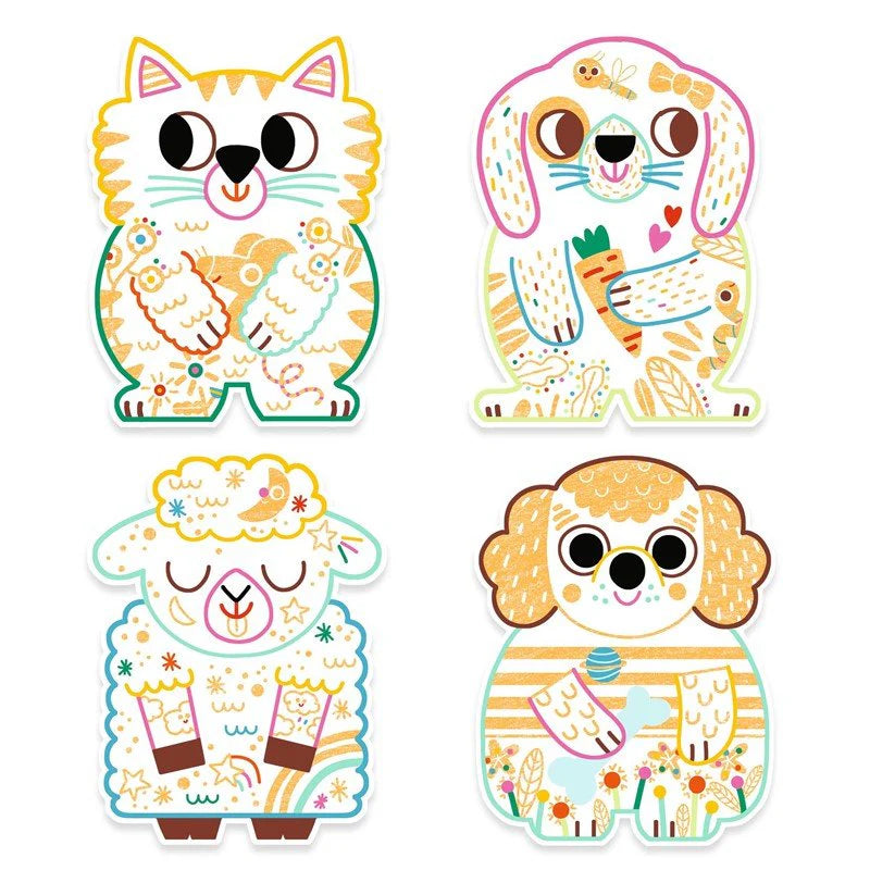 Djeco Baby Colorear Animales domésticos