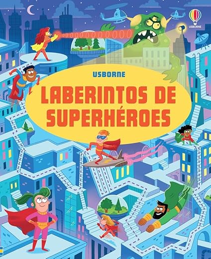 Usborne Laberintos de Superhéroes