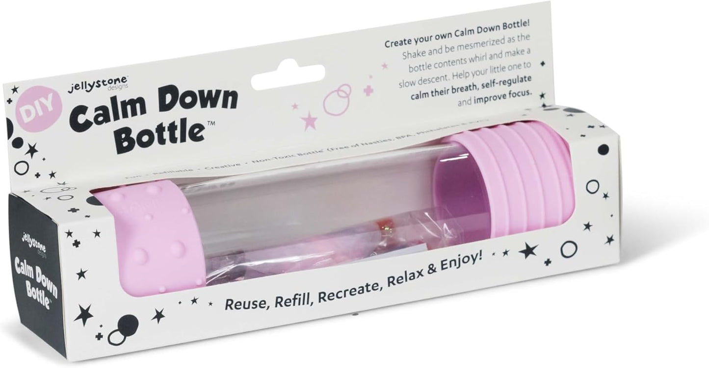 Jellystone Botella sensorial flotante Rosa