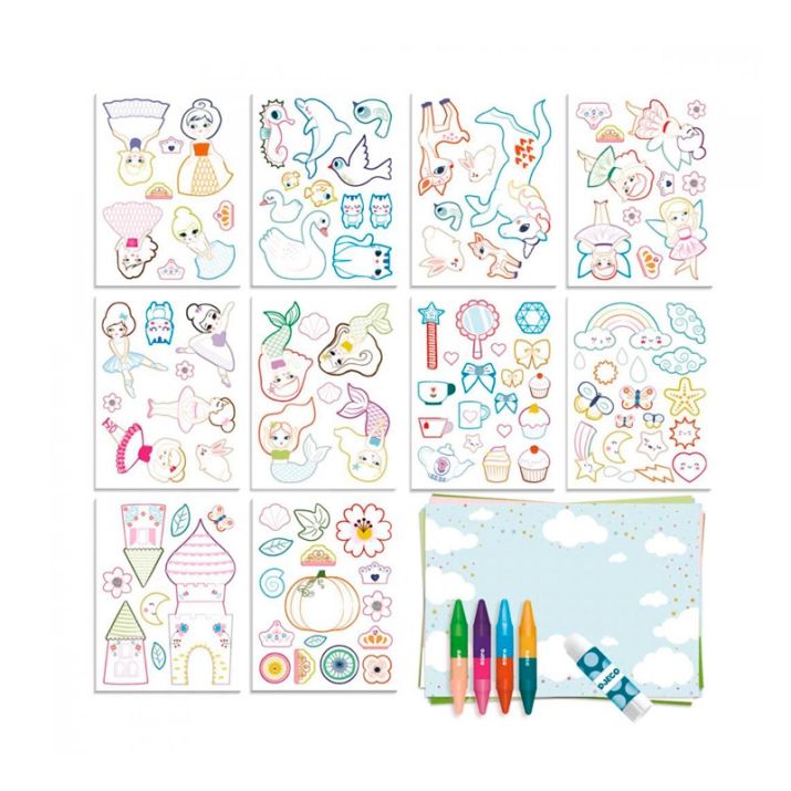 Djeco Crear con formas Mundo fantástico