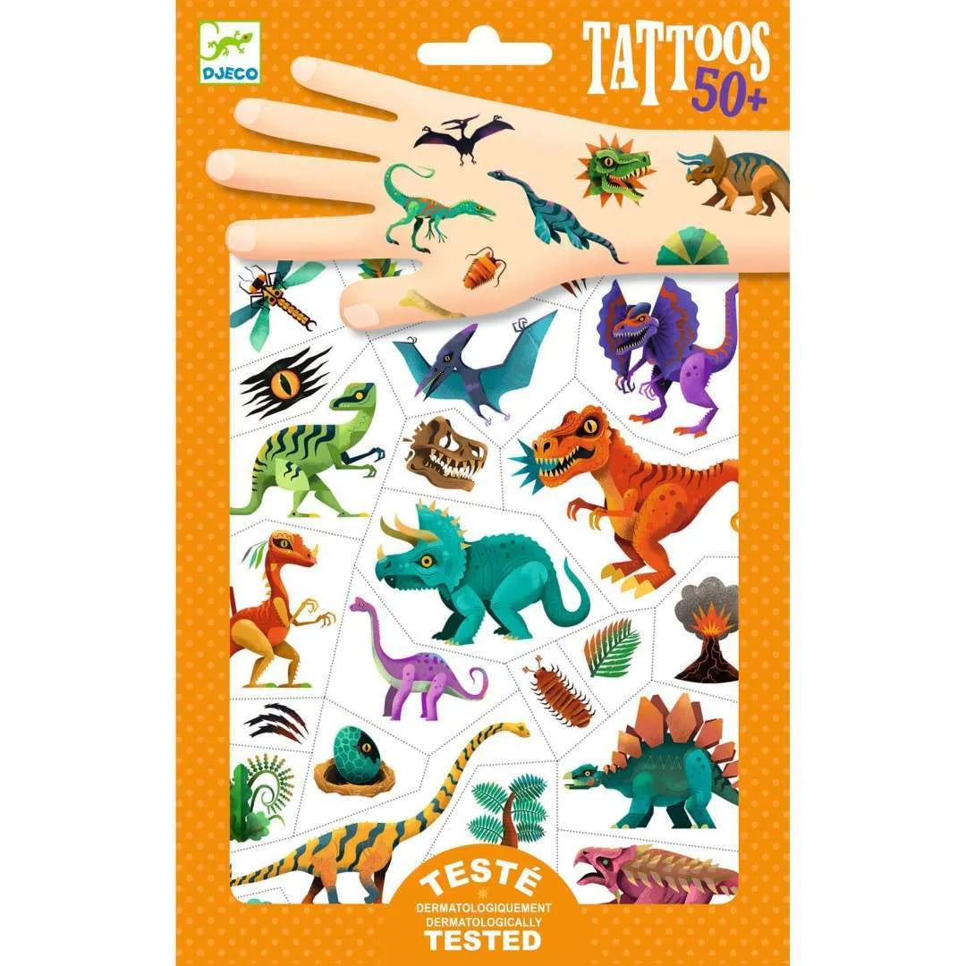 Djeco Tatuajes Temporales Dinosaurios