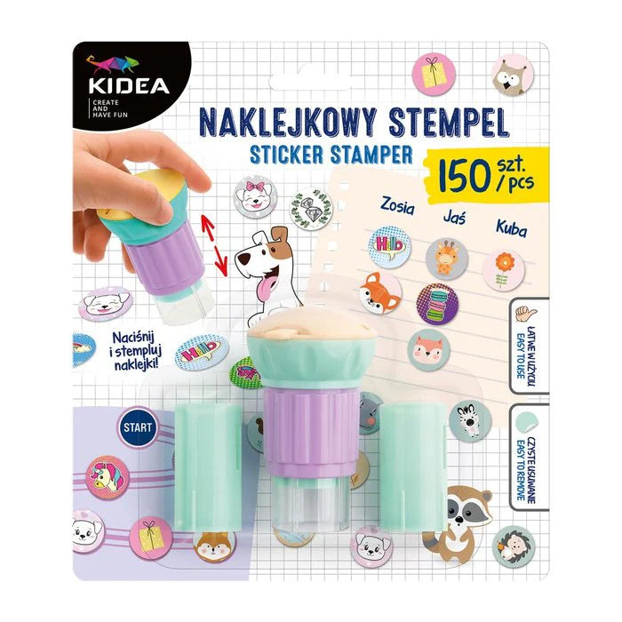 Kidea Sello con 150 pegatinas