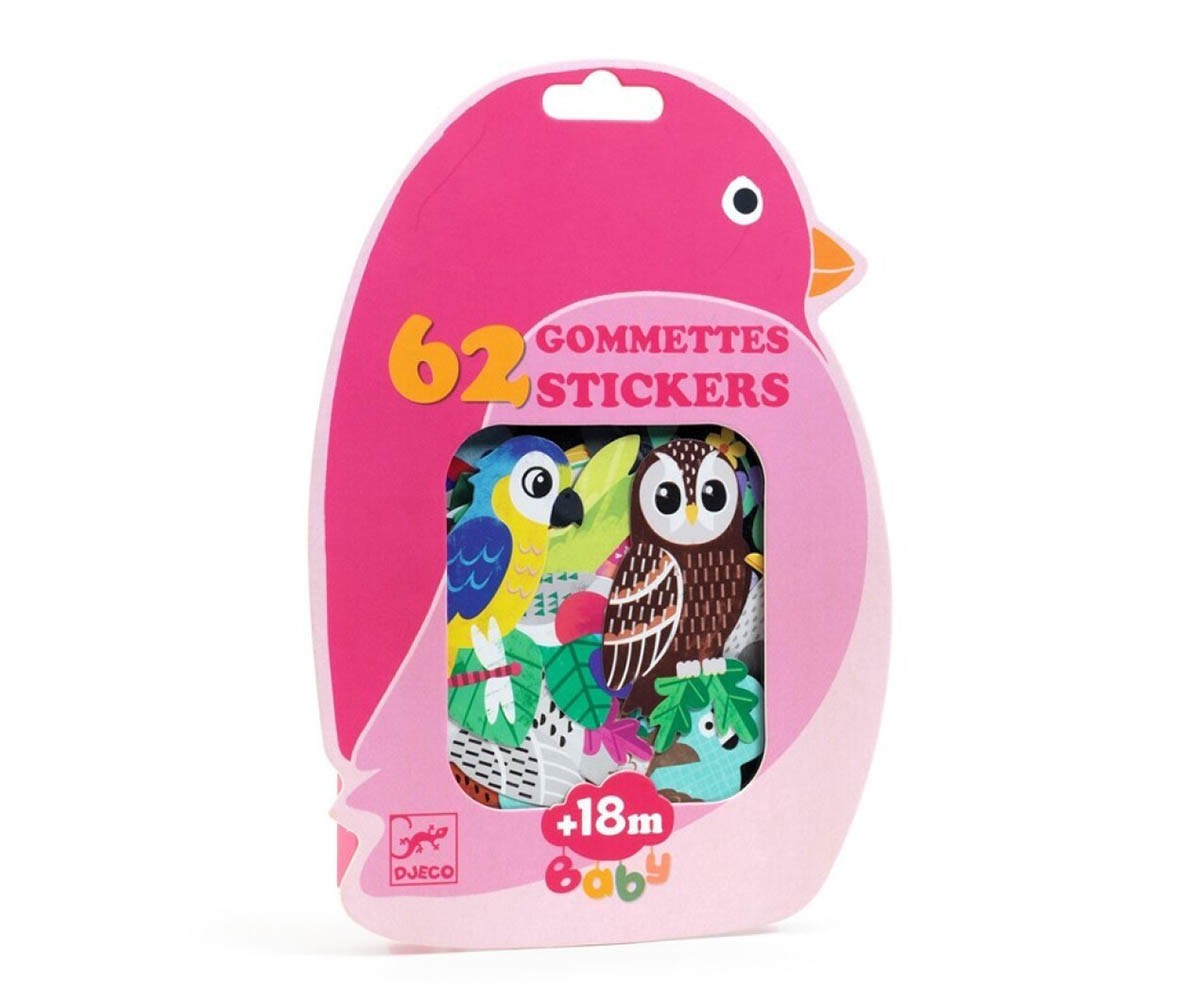 Djeco Baby Pegatinas Pájaros