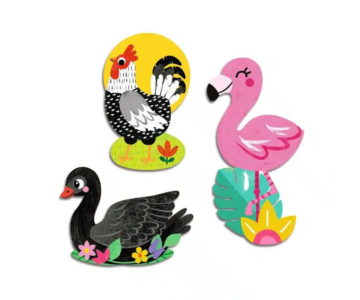 Djeco Baby Pegatinas Pájaros