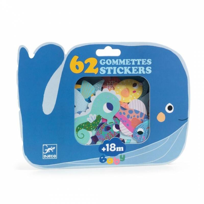 Djeco Baby Pegatinas Animales del mar