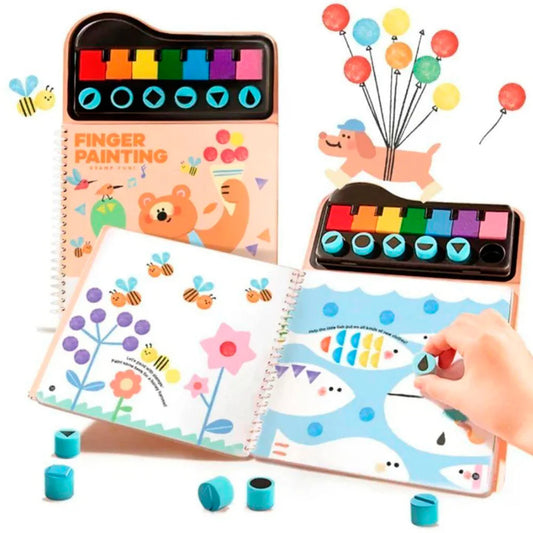 Jar Melo Finger Painting Cuaderno de actividades oso