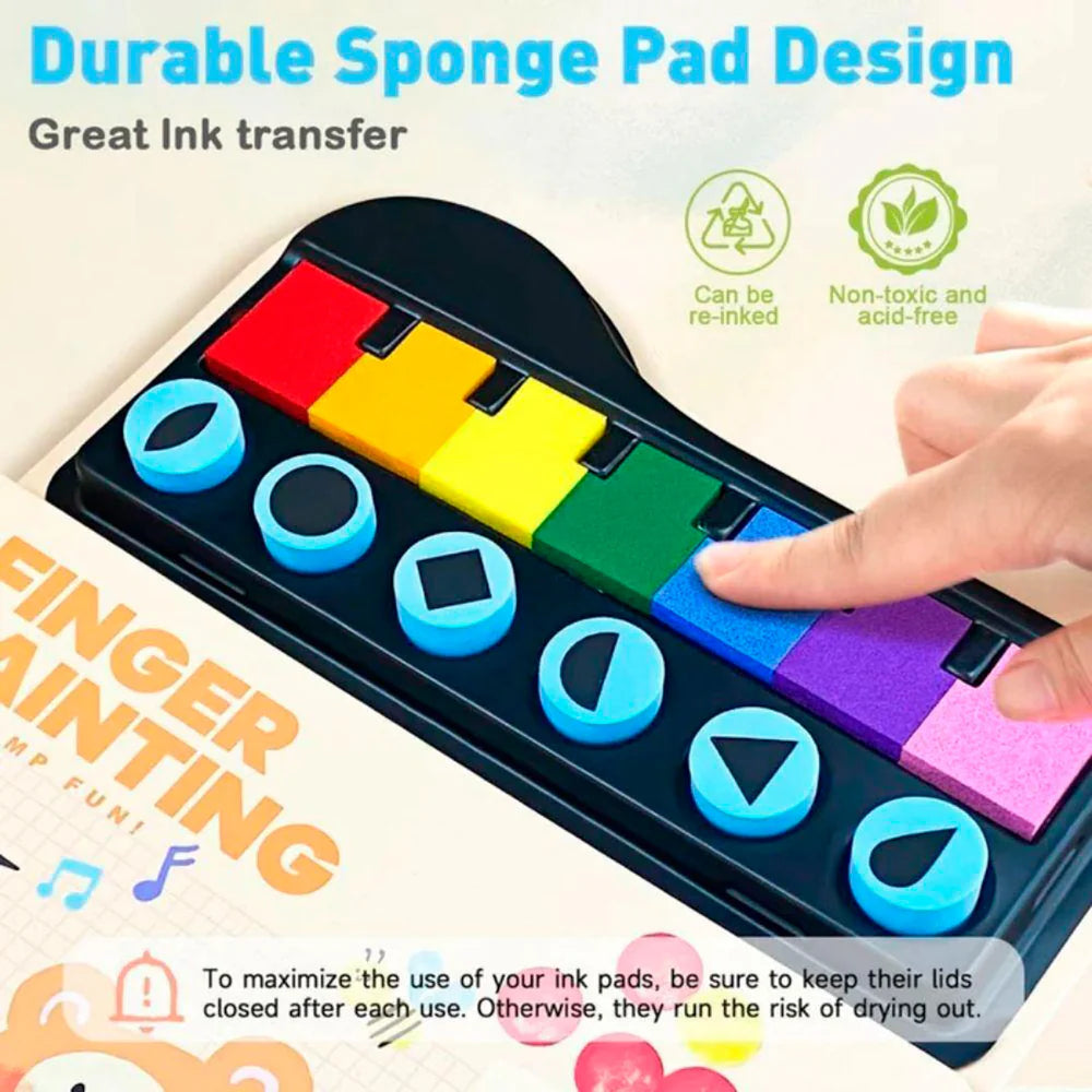 Jar Melo Finger Painting Cuaderno de actividades oso