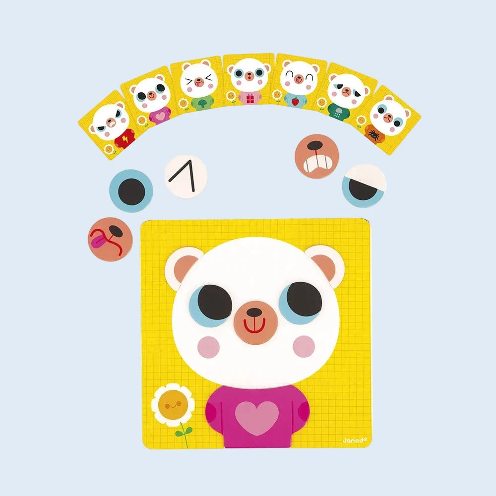 Janod Juego magnético El oso emocional