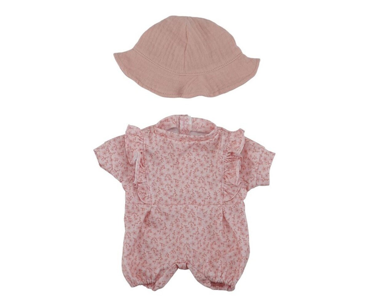 Little Dutch Ropa de muñeca rosa con flores