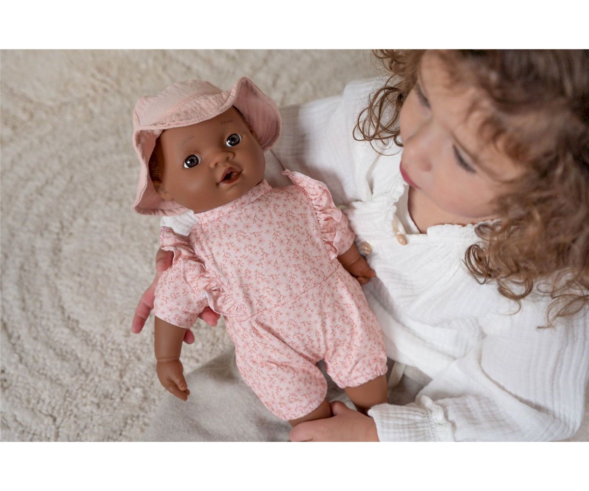 Little Dutch Ropa de muñeca rosa con flores