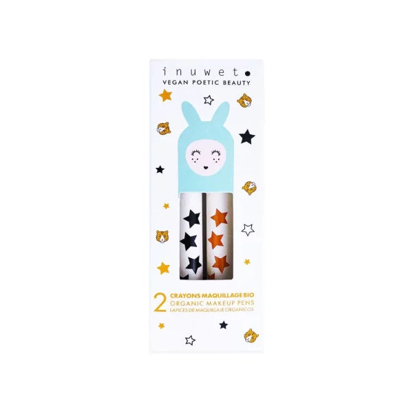 Inuwet Set lápices orgánicos Negro y Naranja