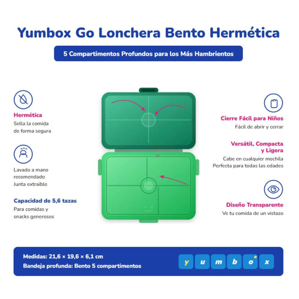 Yumbox Go Bento Box Lima Green