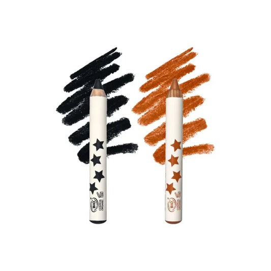Inuwet Set lápices orgánicos Negro y Naranja