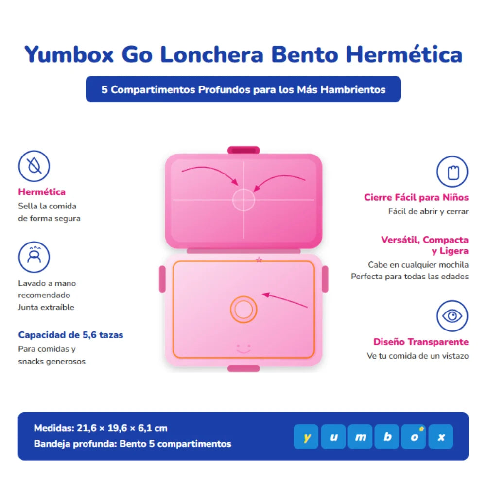 Yumbox Go Bento Box Sydney Pink
