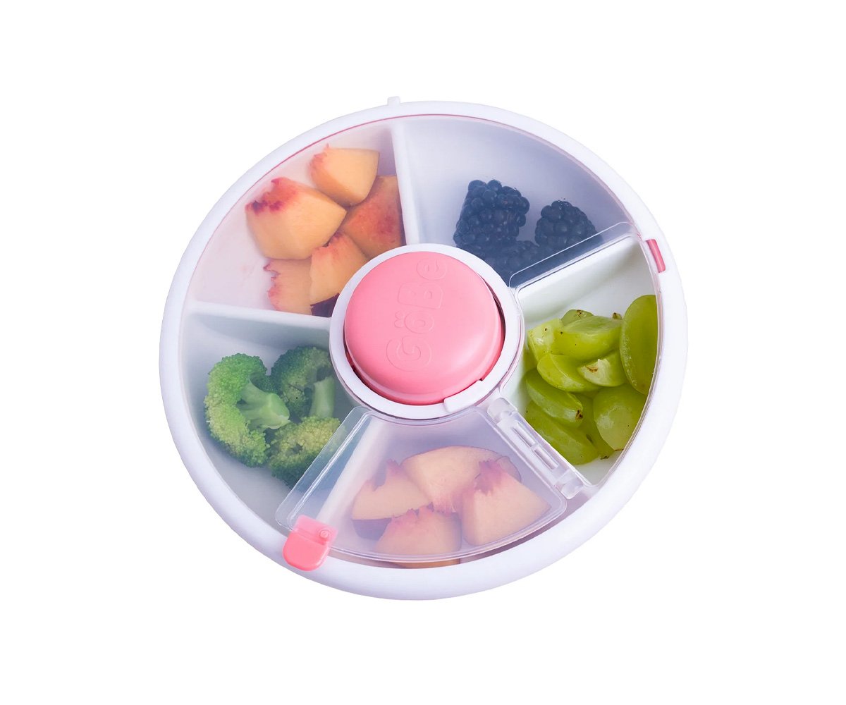 Gobe Caja Almuerzo Spinner pequeña Coral Rosa
