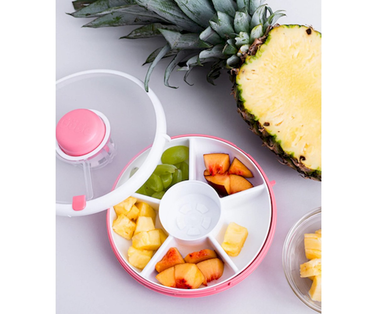 Gobe Caja Almuerzo Spinner pequeña Coral Rosa