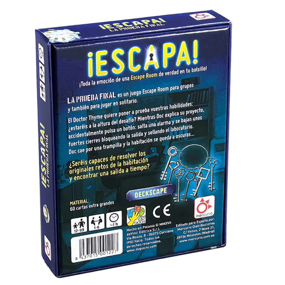 Mercurio ¡Escapa! La prueba final