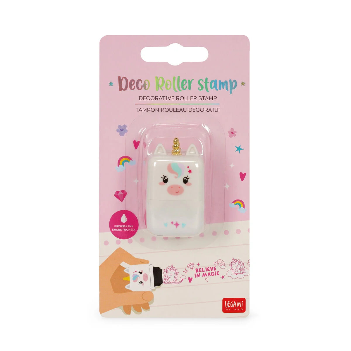 Sello Decorativo de Rodillo - Unicorn - Deco Roller Stamp