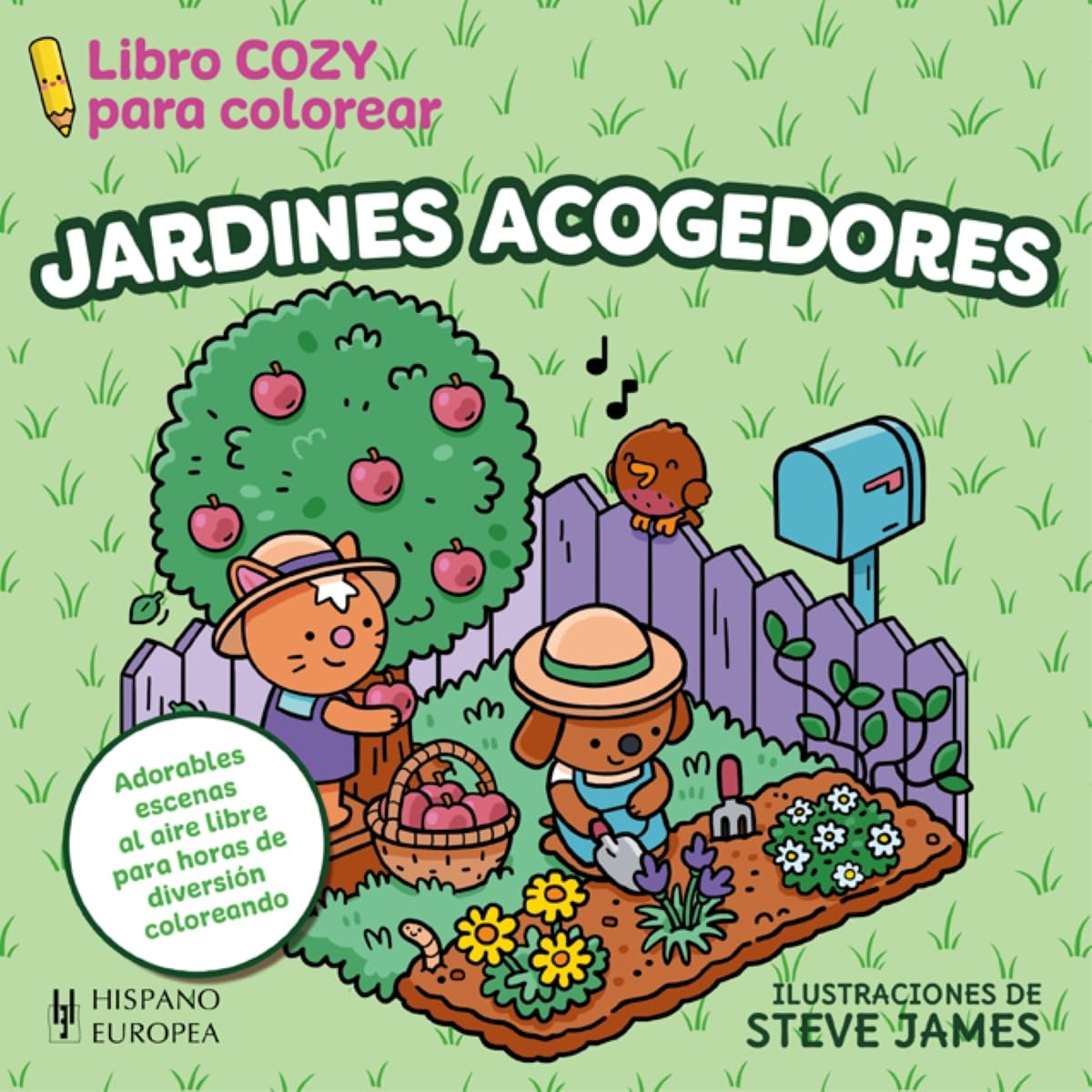 Cozy libro para colorear Jardines Acogedores