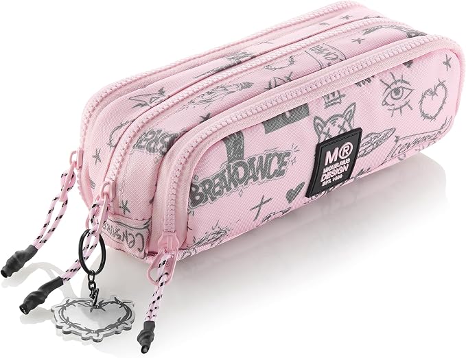Miquelrius estuche portatodo triple NOT BORING ROSA