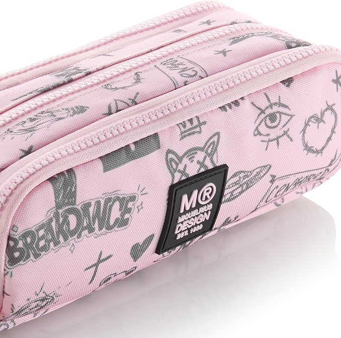Miquelrius estuche portatodo triple NOT BORING ROSA