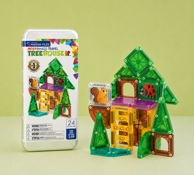 Magna-tiles Micro Mags Travel Set Tree house