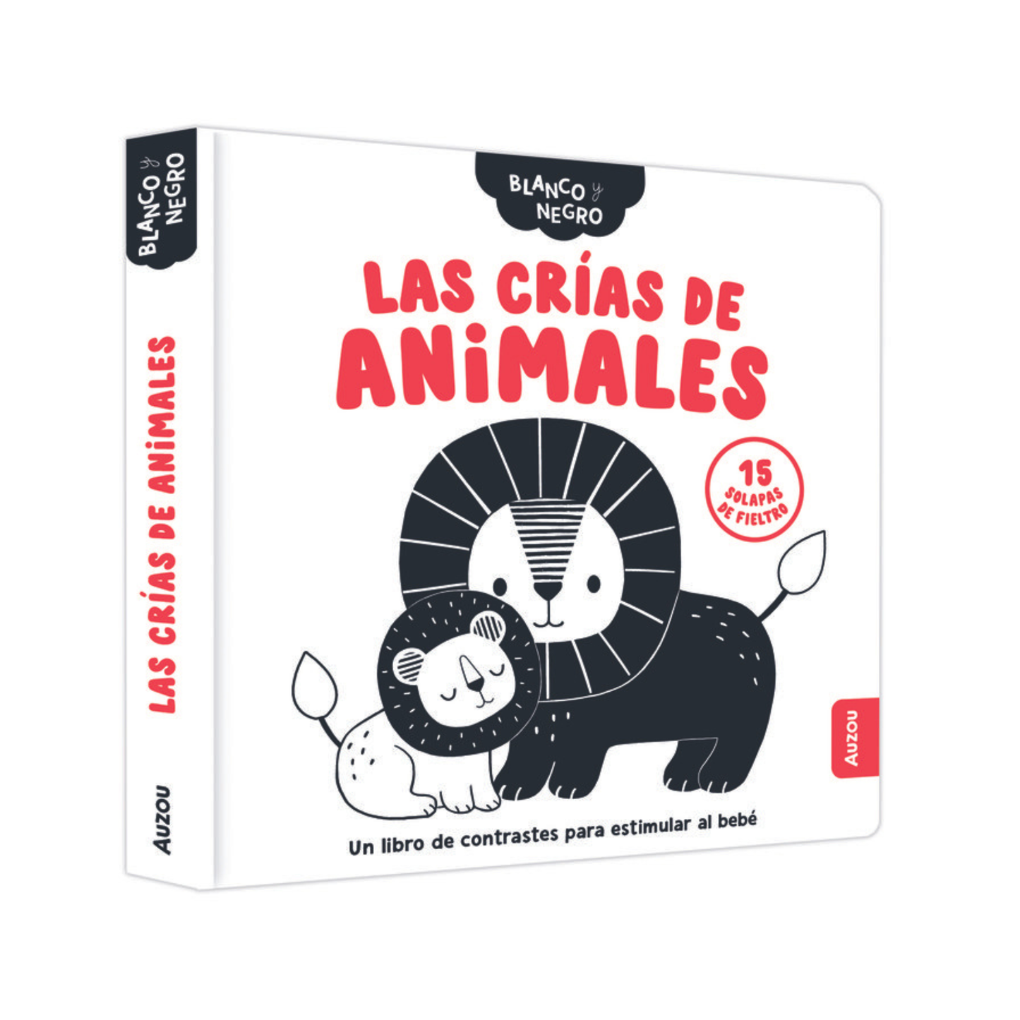 Las crías de animales Blanco y negro