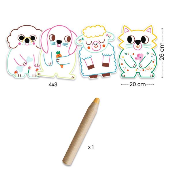 Djeco Colorear Animales domésticos