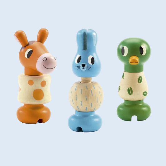Djeco Baby Rondanimo Animales para atornillar