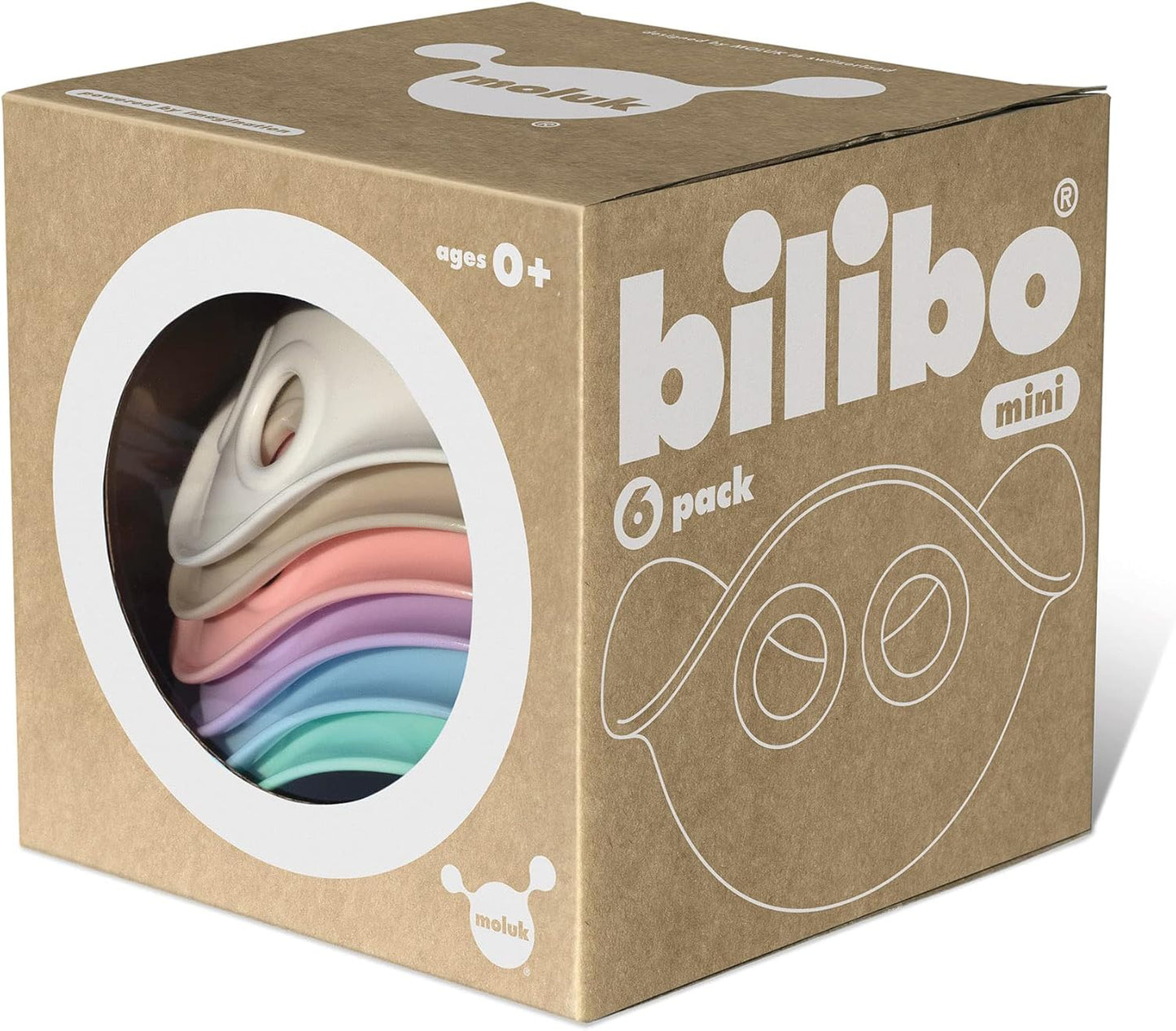 MOLUK Bilibo Mini Set de 6 Colores Pastel