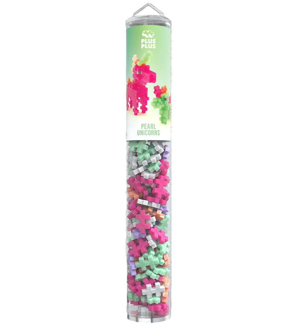 Plus Plus Tubo 100 piezas Pearl Unicorns