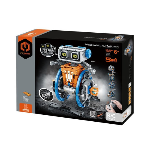 iMMaster Robot Radiocontrol Azul y Naranja 5 en 1 - 746 Piezas