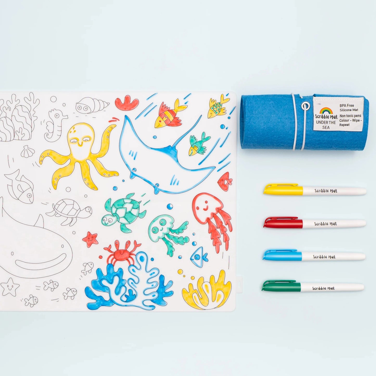 Scribble Mat Tapete de silicona para colores