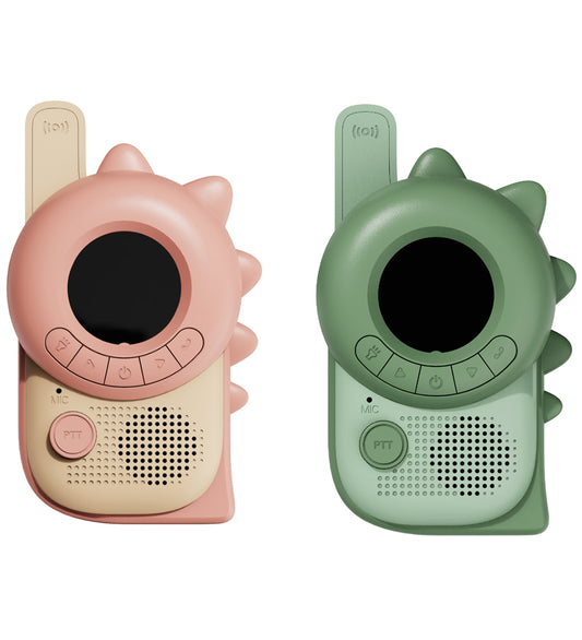 Zoofamily walkie - Talkies Dino Green y Dino Pink