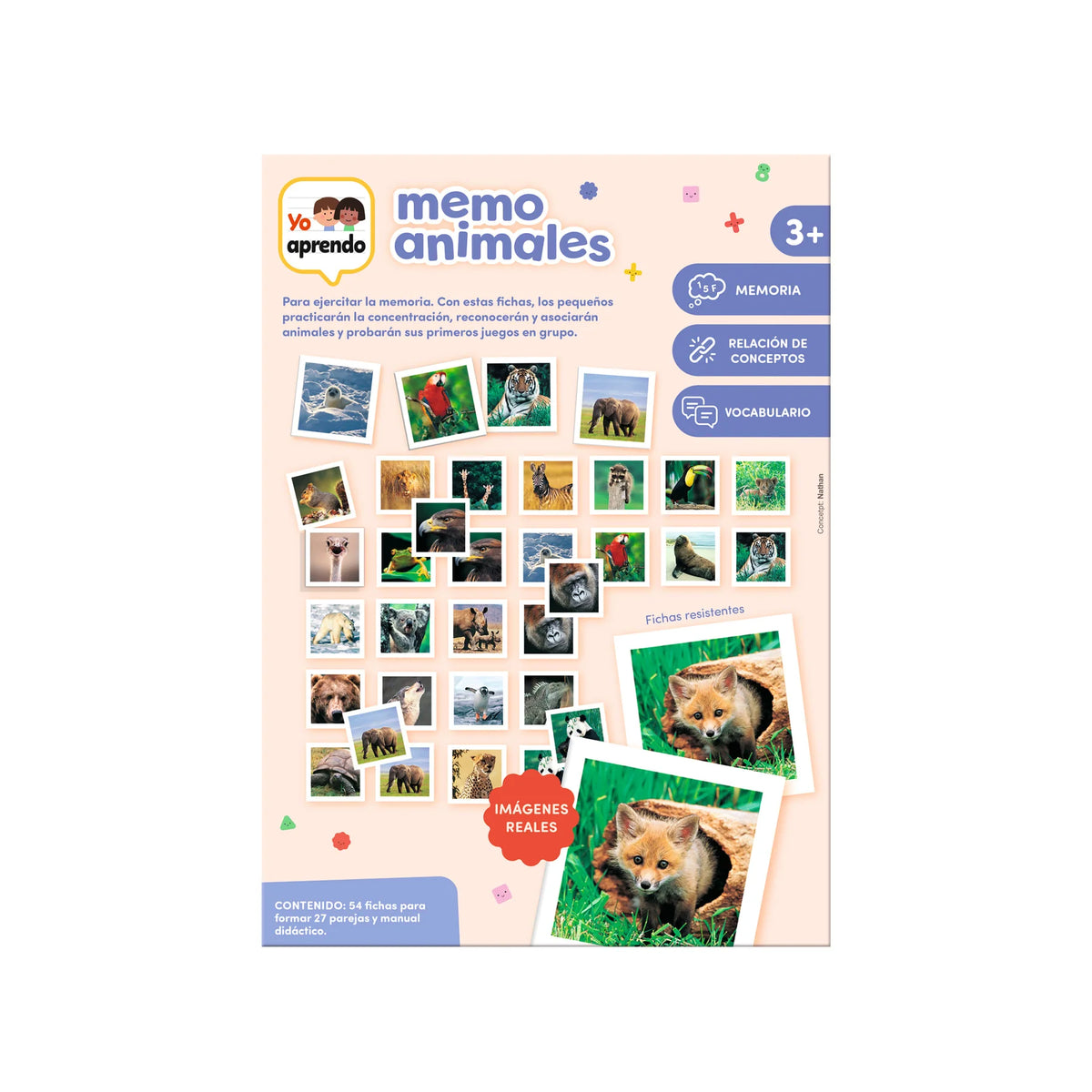 Diset Yo aprendo - Memo Photo Animales