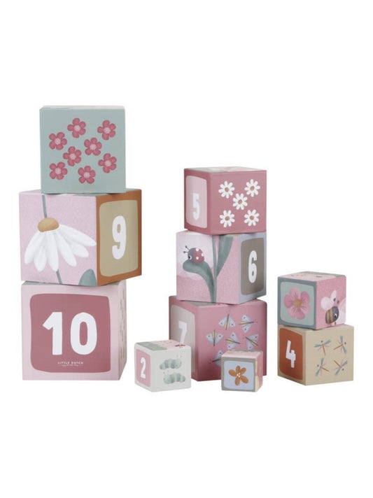 Little Dutch Bloques apilables Flores y Mariposas