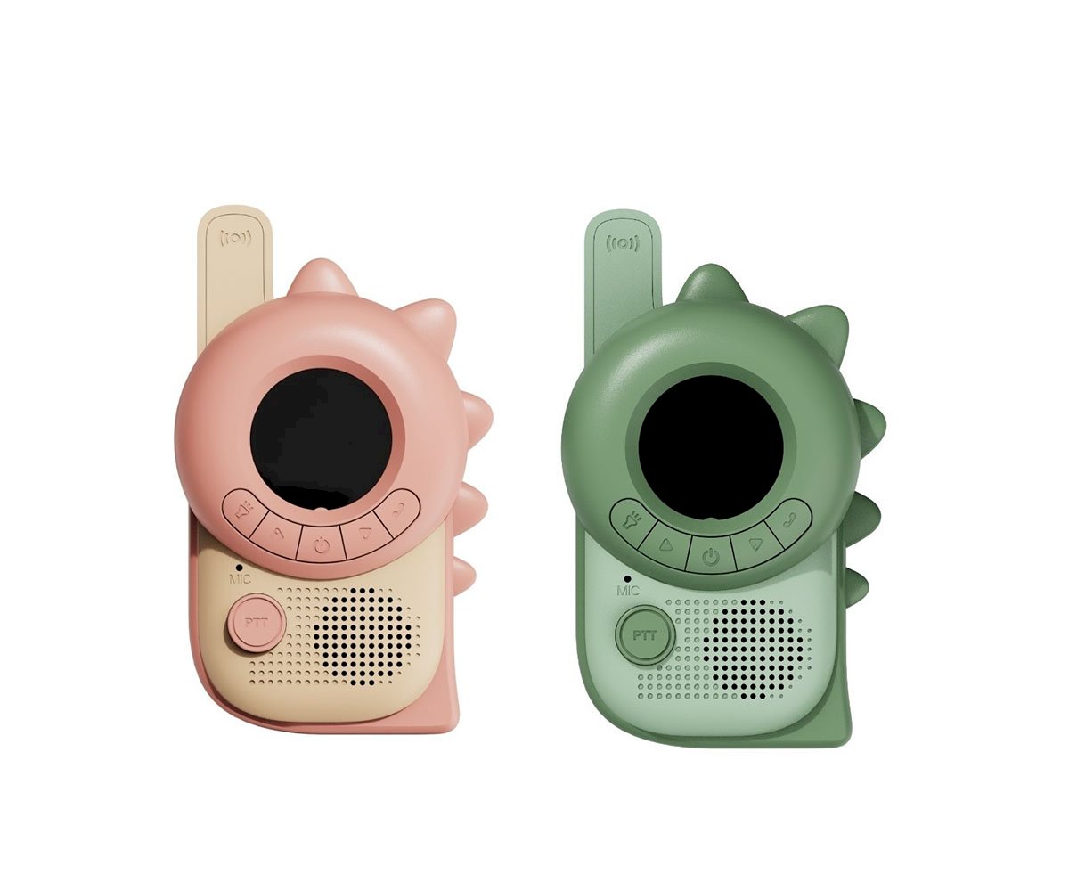 Zoo Family Walkie Talkie Dino Green / Dino Pink