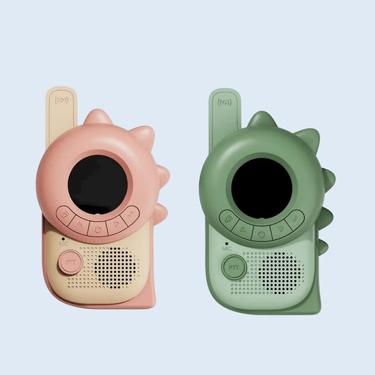 Zoo Family Walkie Talkie Dino Green / Dino Pink