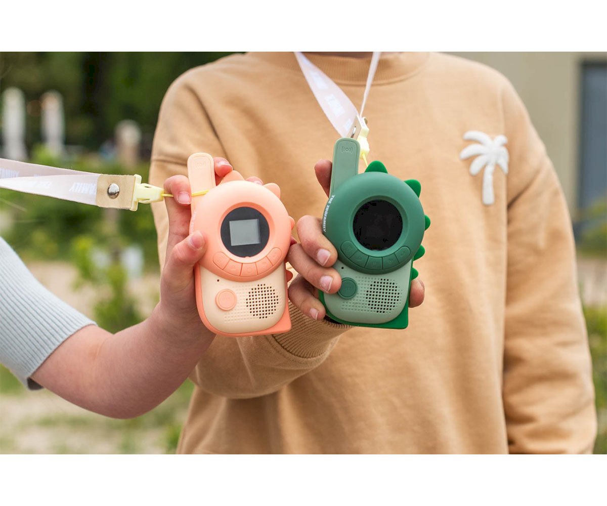 Zoo Family Walkie Talkie Dino Green / Dino Pink