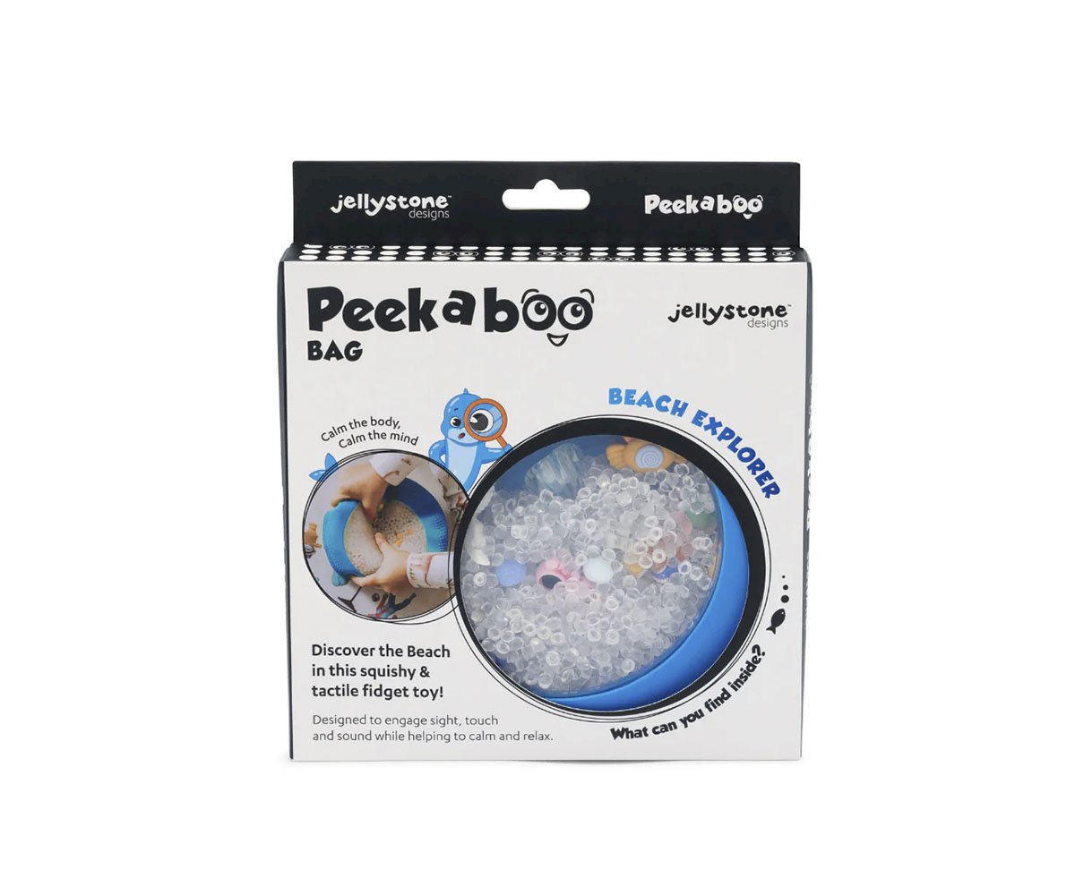 Jellystone Bolsa sensorial Peekaboo Playa