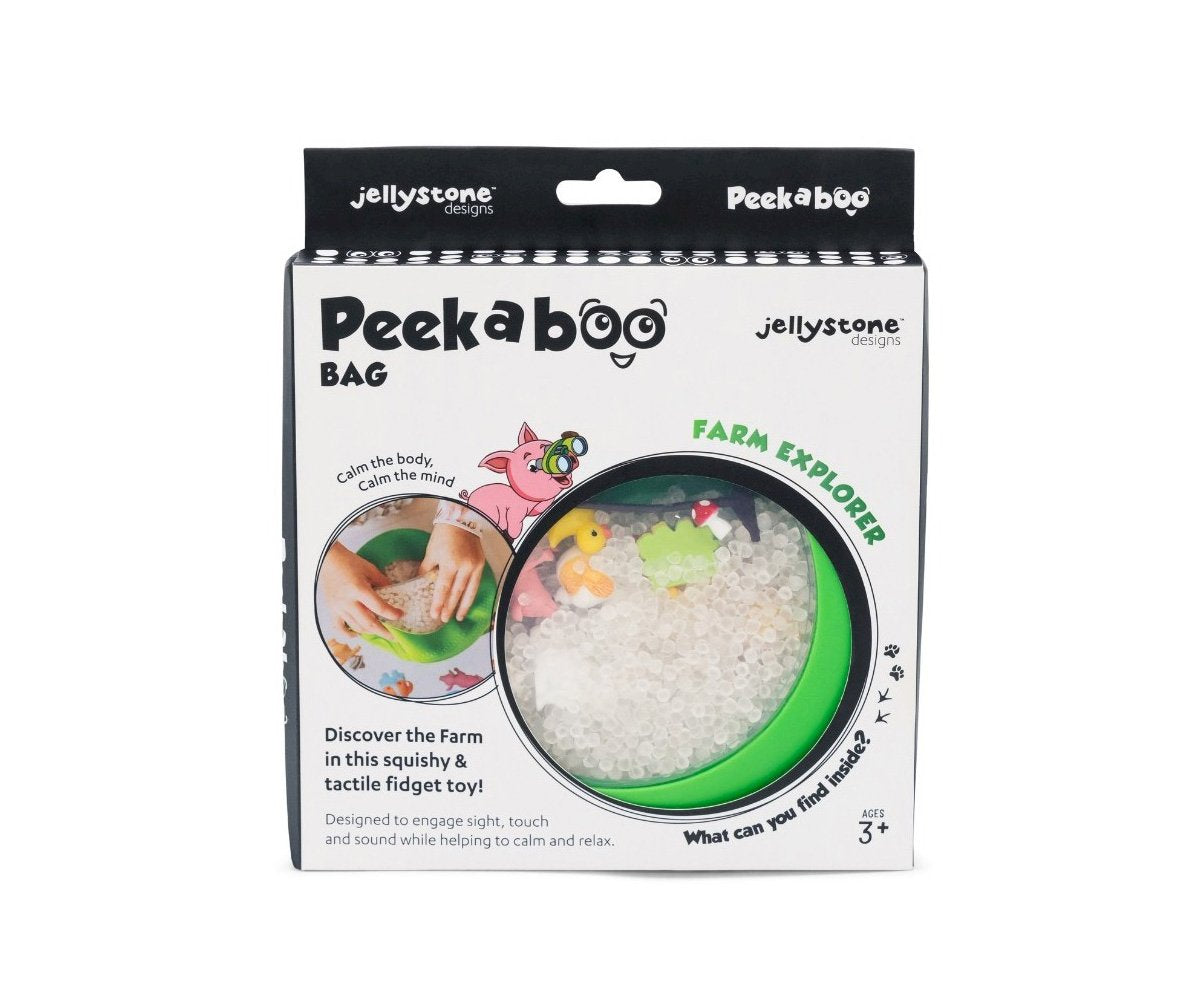 Jellystone Bolsa Sensorial Peekaboo Granja