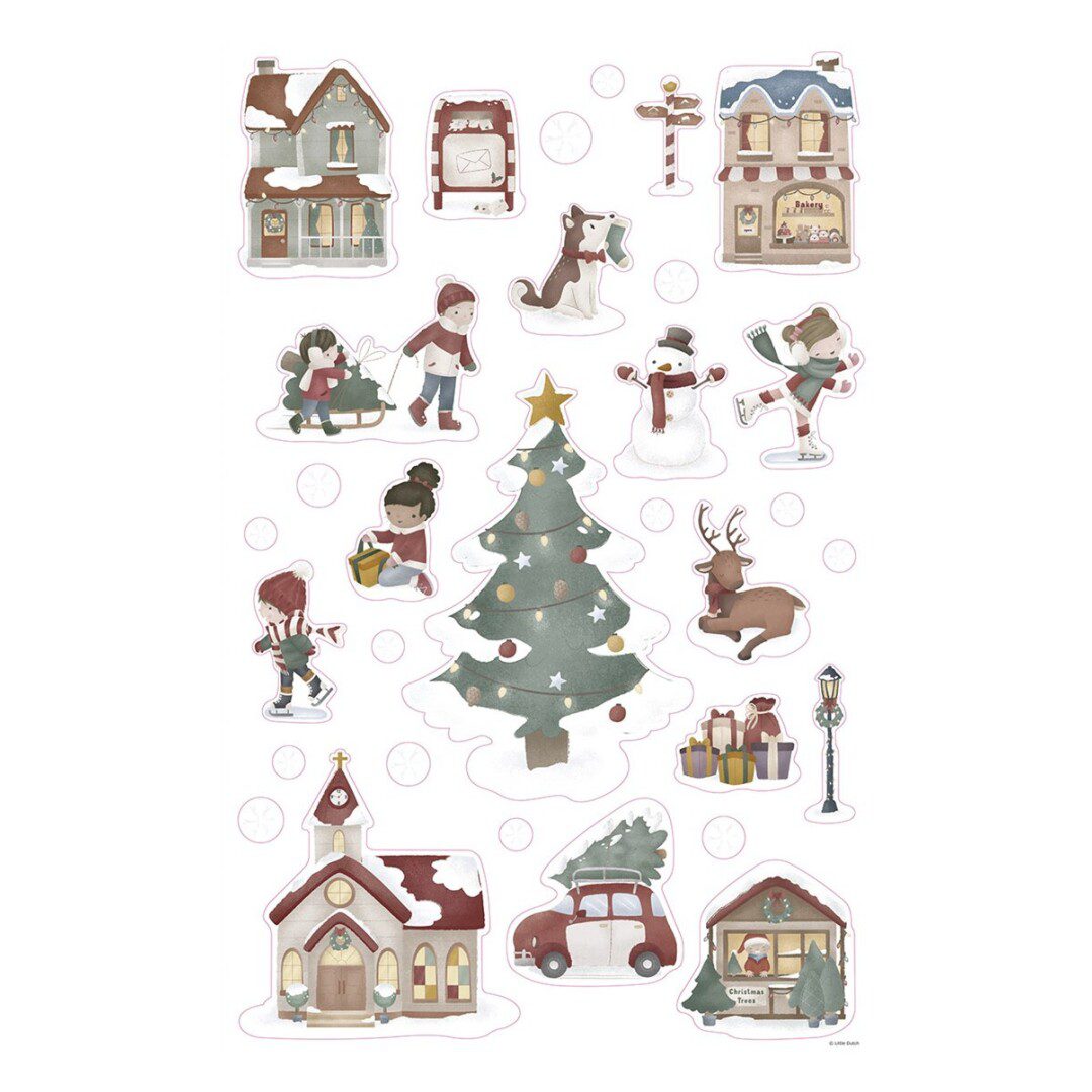Little Dutch Maxi pegatinas ventanas navidad