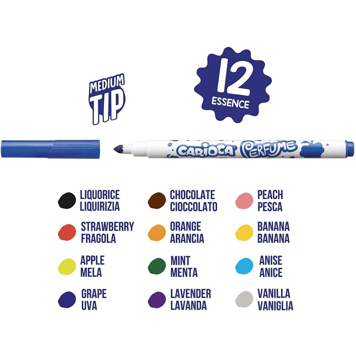 Carioca Pack 12 rotuladores con aroma