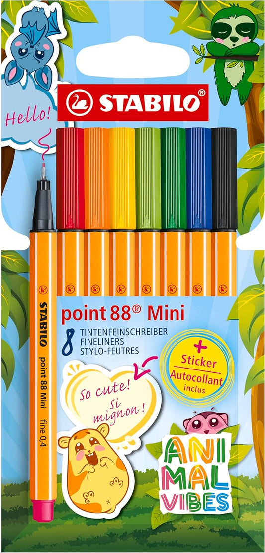 Stabilo Point 88 mini Pack 8 colores