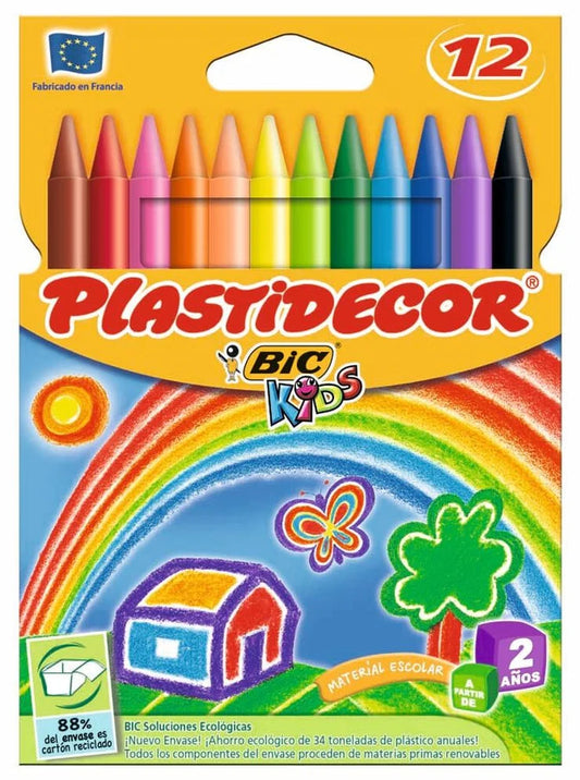 Plastidecor Ceras 12 colores