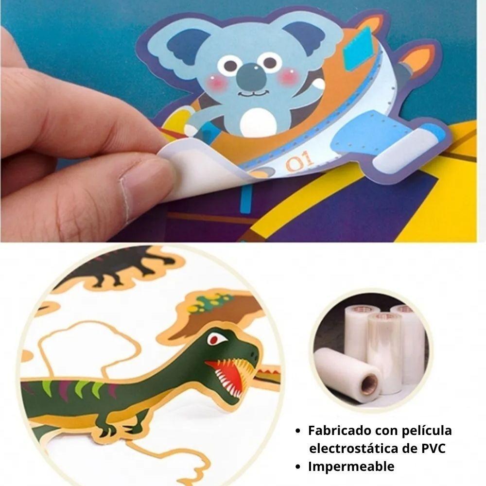 Jarmelo Pegatinas reutilizables Animales