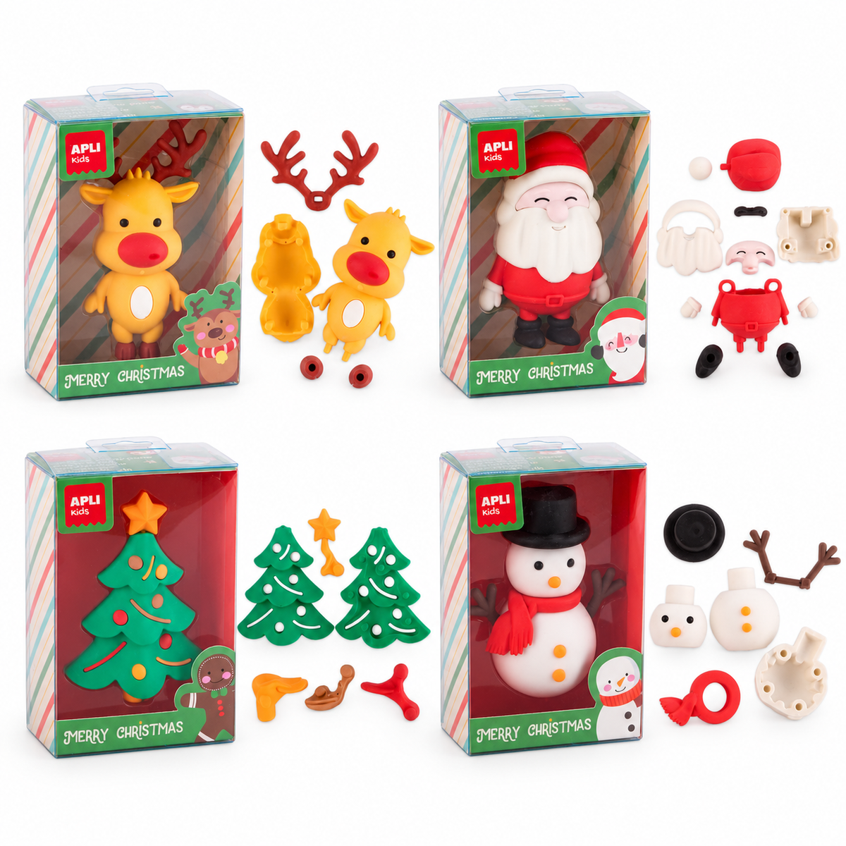 Goma de borrar Navidad puzzle - Apli kids