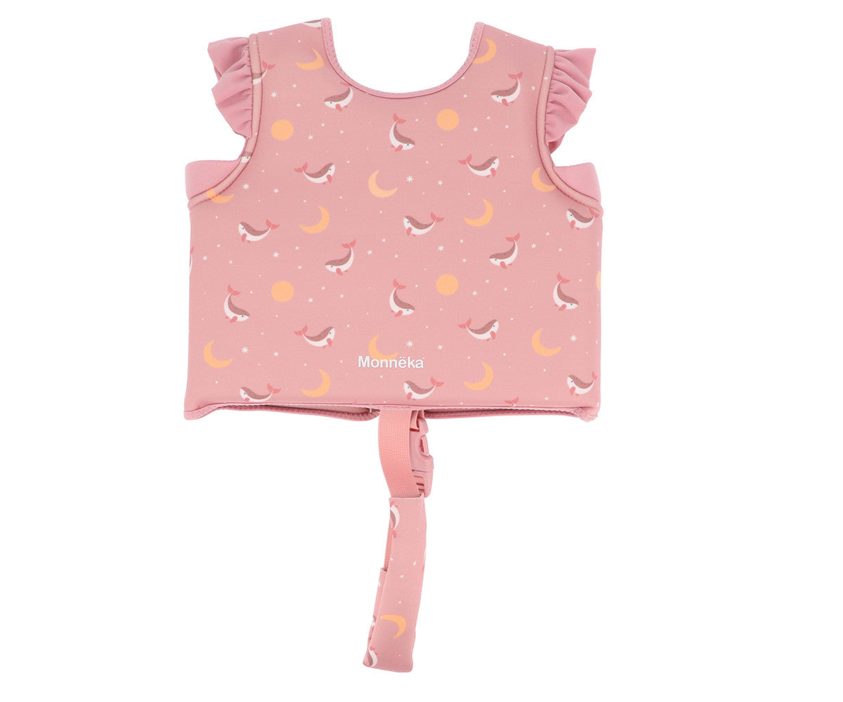 Tutete Chaleco Flotador aprendizaje Whale Pink