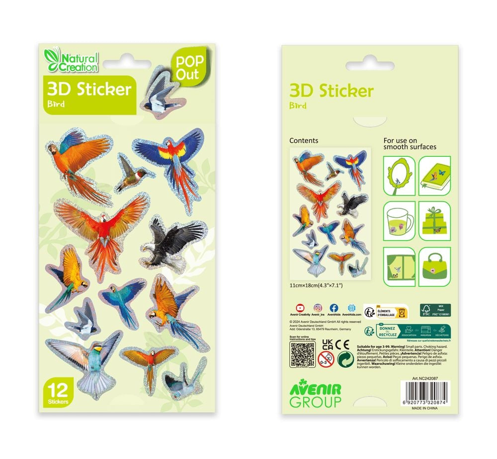 Avenir Pegatinas 3D