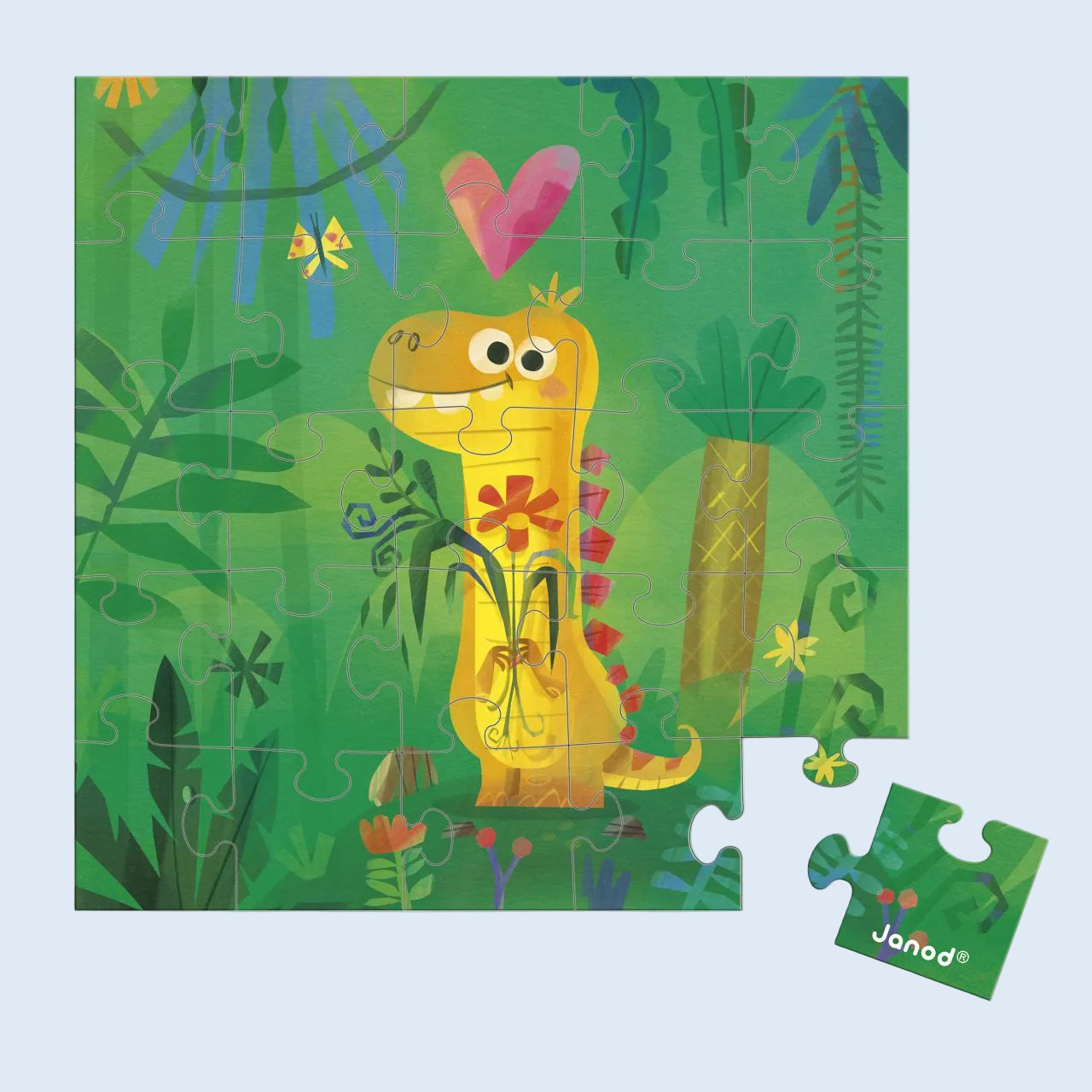 Janod Tarjeta regalo Puzzle Dinosaurio